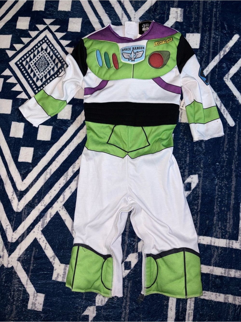Disney Buzz Lightyear Costume - White, Green & Purple
